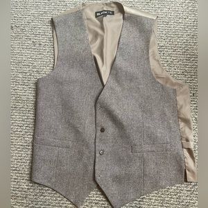 Tweed suit vest